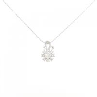 K18WG ダイヤモンド ネックレス 0.18CT