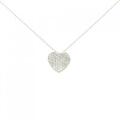 K18WG ハート ダイヤモンド ネックレス 0.50CT
