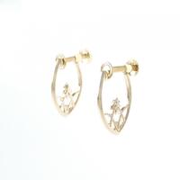 K18YG ダイヤモンド イヤリング