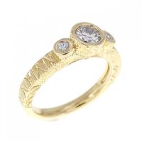 K18YG ダイヤモンド リング 0.243CT