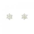 PT ダイヤモンド ピアス 0.510CT 0.518CT VLY VS1?SI1 GOOD