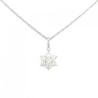 PT フラワー ダイヤモンド ネックレス 1.00CT