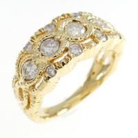 K18YG ダイヤモンド リング 0.70CT