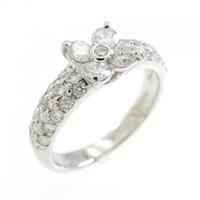 PT フラワー ダイヤモンド リング 0.60CT
