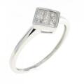K18WG ダイヤモンド リング 0.20CT