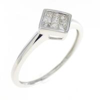 K18WG ダイヤモンド リング 0.20CT