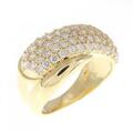 K18YG パヴェ ダイヤモンド リング 1.00CT