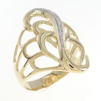 K18YG/PT ダイヤモンド リング 0.04CT