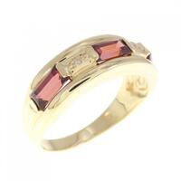 K18YG ガーネット リング 1.50CT