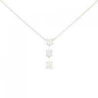 PT スリーストーン ダイヤモンド ネックレス 0.10CT