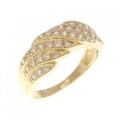 18KYG ダイヤモンド リング 0.35CT