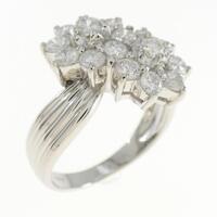 PT フラワー ダイヤモンド リング 1.00CT