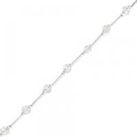 K18WG ダイヤモンド ブレスレット 1.00CT