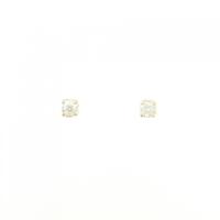 K18YG ソリティア ダイヤモンド ピアス 0.2CT