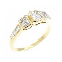 K18YG ダイヤモンド リング