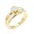 K18YG ダイヤモンド リング 0.35CT