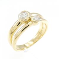 K18YG ダイヤモンド リング 0.35CT