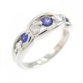 PT サファイヤ リング 0.35CT