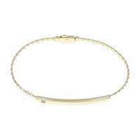 14KYG キュービックジルコニア バングル