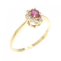 K18YG ルビー リング