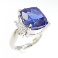 PT タンザナイト リング 12.87CT