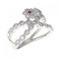 PT フラワー ルビー リング 0.11CT