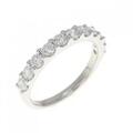 【新品】PT ハーフエタニティ ダイヤモンド リング 0.702CT