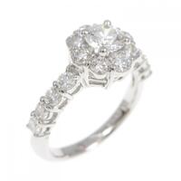 ポンテヴェキオ フラワー ダイヤモンド リング 0.303CT E VS2 EXT