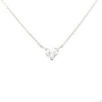 【リメイク】PT ダイヤモンドネックレス 0.317CT E SI1 ハートシェイプ