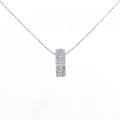 K18WG/750WG ダイヤモンド ネックレス 0.10CT