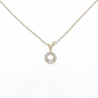 K18YG ダイヤモンド ネックレス 0.1CT