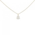【リメイク】K18YG ダイヤモンドネックレス 0.346CT J SI1 ペアシェイプ