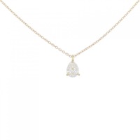 【リメイク】K18YG ダイヤモンドネックレス 0.346CT J SI1 ペアシェイプ