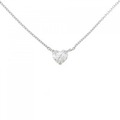 【リメイク】PT ダイヤモンド ネックレス 0.344CT F VS1 ハートシェイプ
