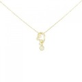 K18YG ダイヤモンド ネックレス 0.19CT