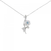 PT フラワー ダイヤモンド ネックレス 0.35CT