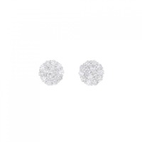 K18WG ダイヤモンド ピアス