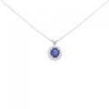 PT サファイヤ ネックレス 0.78CT