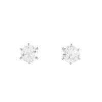 PT ダイヤモンド ピアス 0.443CT 0.454CT E VS1 VG