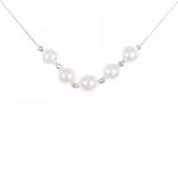 K18WG アコヤパール ネックレス