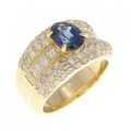 K18YG サファイヤ リング 1.09CT