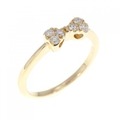ポンテヴェキオ リボン ダイヤモンド リング 0.09CT