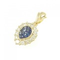 K18YG サファイヤ ペンダント 1.30CT