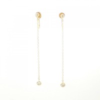 K10PG/K10YG ダイヤモンド イヤリング