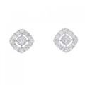 K18WG ダイヤモンド ピアス 1.00CT