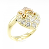 K18YG/K18PG ハート ダイヤモンド リング 0.58CT