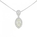 PT ダイヤモンド ネックレス 3.116CT M SI2 マーキスカット