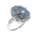 PT/K18YG アクアマリン リング 11.40CT