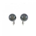 K14WG 黒蝶パール イヤリング 10.5mm