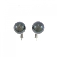K14WG 黒蝶パール イヤリング 10.5mm